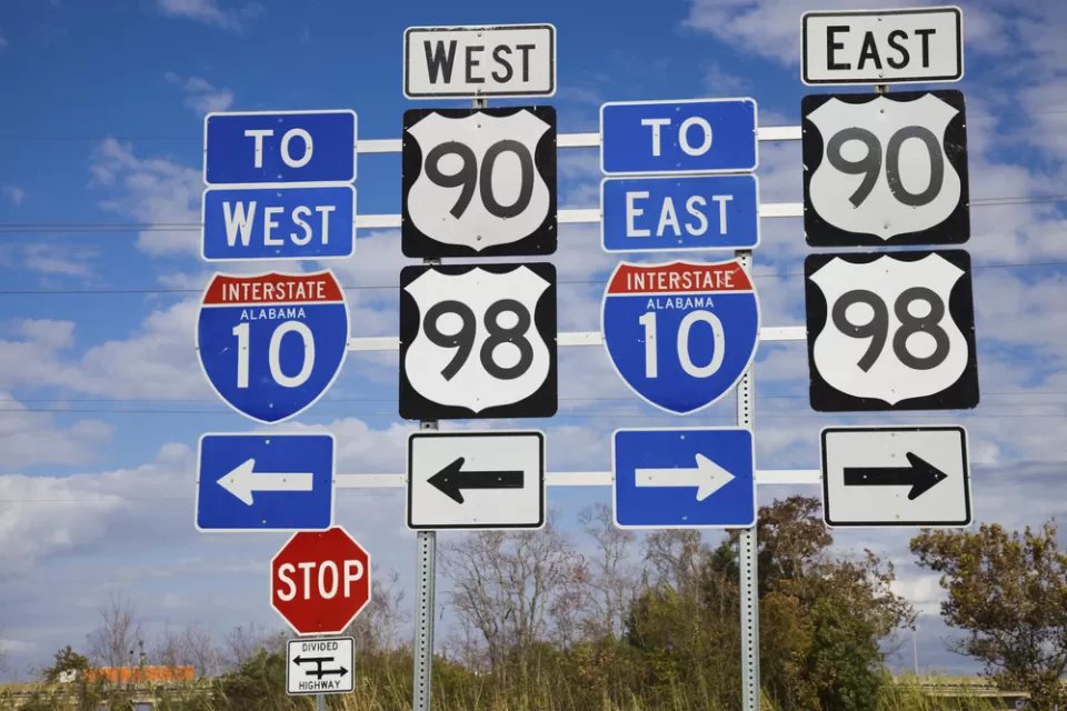 Alabama Road Signs